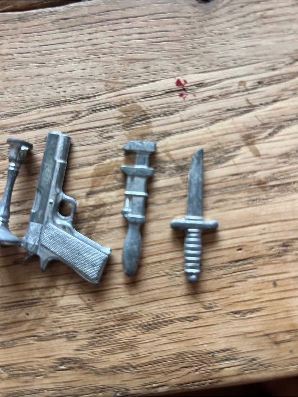Vintage metal clue game pieces for Jewelery making crafts unique gifts weapons
